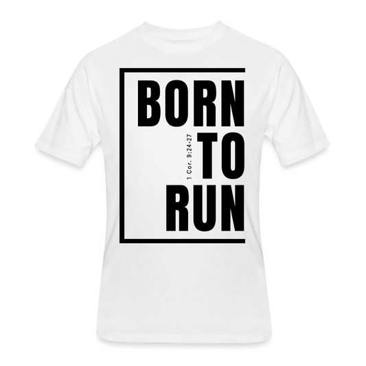 Born To Run / Men’s Dri-Power T-Shirt / Black - white
