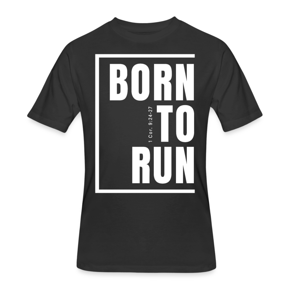 Born To Run / Men’s Dri-Power T-Shirt / White - black