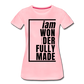 Wonderfully Made / Perfectly Basic Women’s Tee / Black Graphic - pink