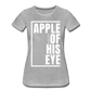 Apple of His Eye / Perfectly Basic Women’s Tee / White Graphic - heather gray
