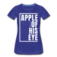 Apple of His Eye / Perfectly Basic Women’s Tee / White Graphic - royal blue