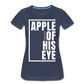 Apple of His Eye / Perfectly Basic Women’s Tee / White Graphic - navy