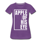 Apple of His Eye / Perfectly Basic Women’s Tee / White Graphic - purple