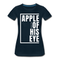 Apple of His Eye / Perfectly Basic Women’s Tee / White Graphic - deep navy