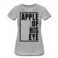 Apple of His Eye / Perfectly Basic Women’s Tee / Black Graphic - heather gray