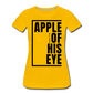 Apple of His Eye / Perfectly Basic Women’s Tee / Black Graphic - sun yellow