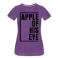 Apple of His Eye / Perfectly Basic Women’s Tee / Black Graphic - purple