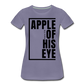 Apple of His Eye / Perfectly Basic Women’s Tee / Black Graphic - washed violet