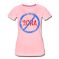 No 'Rona / Perfectly Basic Women's Tee / Blue & Red Distressed - pink