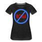 No 'Rona / Perfectly Basic Women's Tee / Blue & Red Clean - charcoal gray