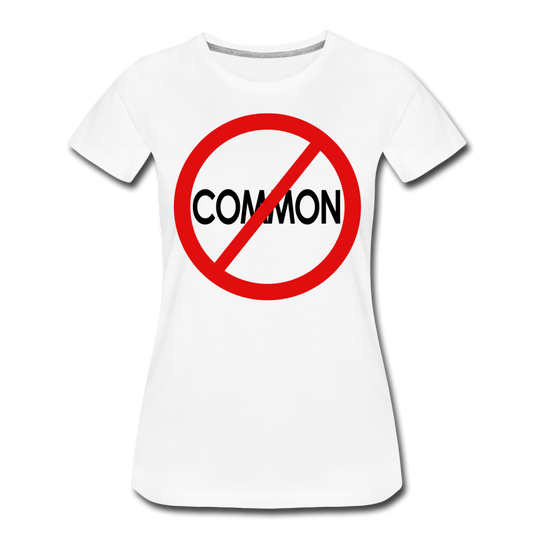 Uncommon / Perfectly Basic Women's Tee / Red & Black - white
