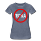 No 'Rona / Perfectly Basic Women's Tee / Red & White - heather blue