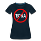 No 'Rona / Perfectly Basic Women's Tee / Red & White - deep navy
