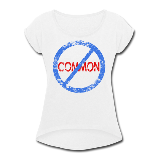 Uncommon / Women’s Tennis Tail Tee / Blue & Red Distressed - white