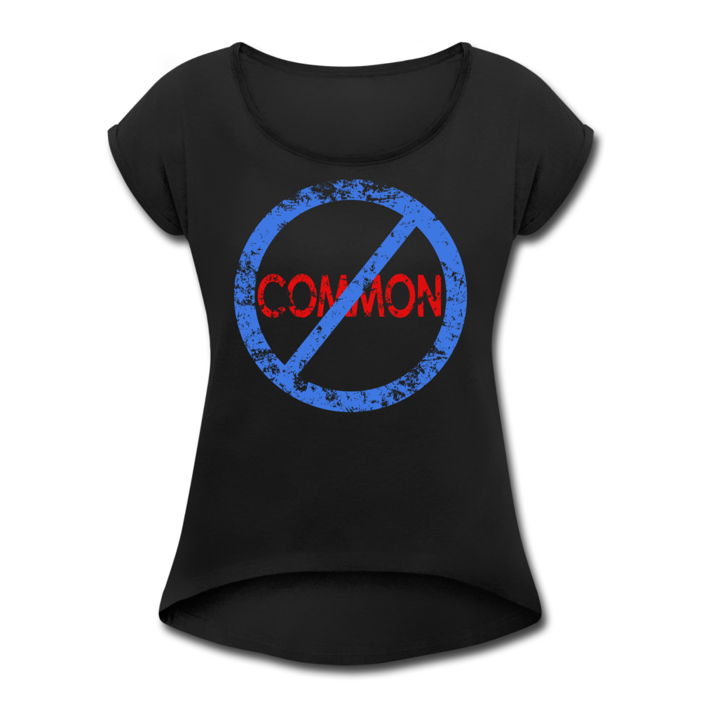 Uncommon / Women’s Tennis Tail Tee / Blue & Red Distressed - black
