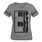 Deeply Rooted / Women's Vintage Sport / Black - heather gray/charcoal