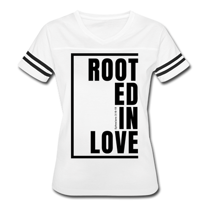 Rooted in Love / Women’s Vintage Sport / Black - white/black