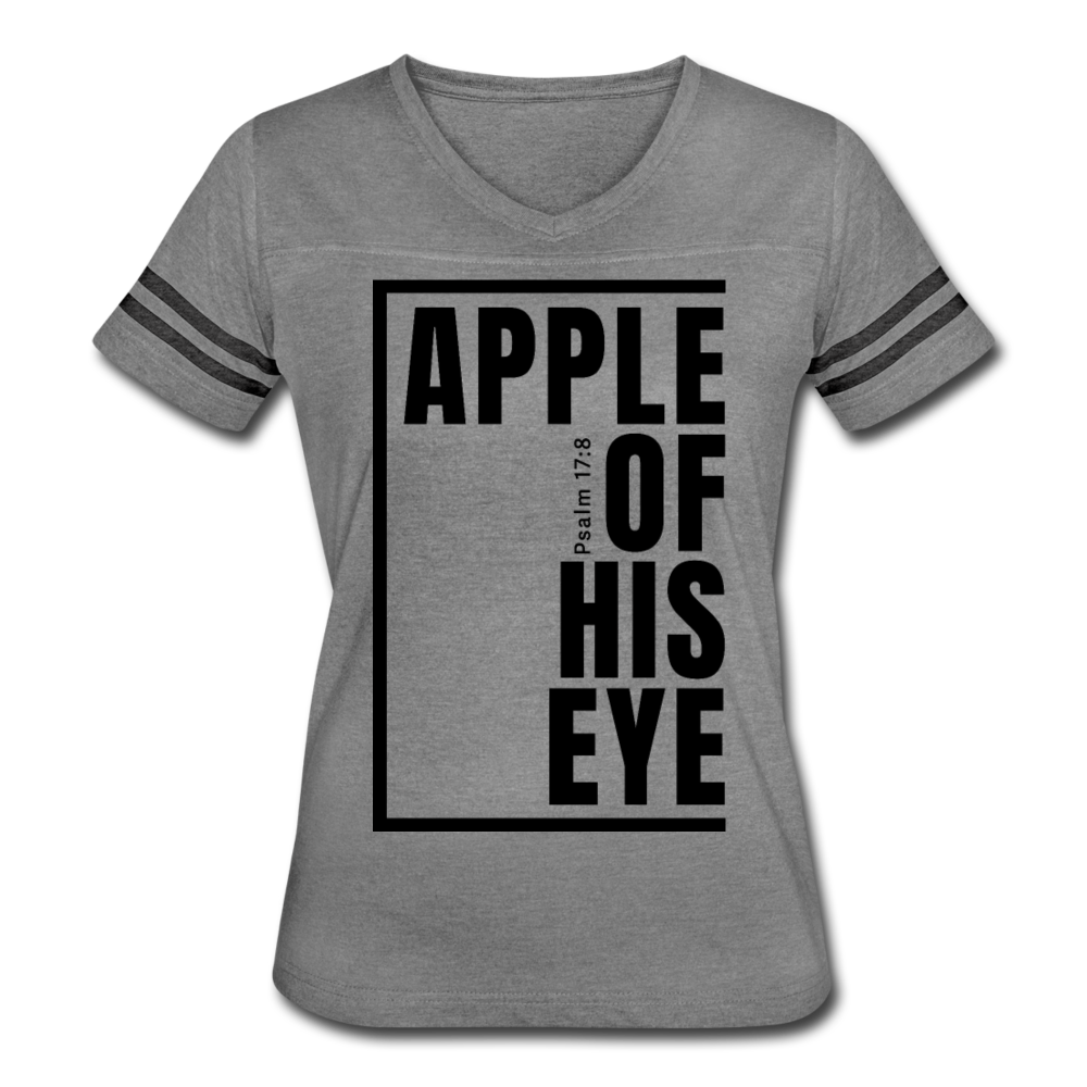Apple of His Eye / Women's Vintage Sport / Black - heather gray/charcoal