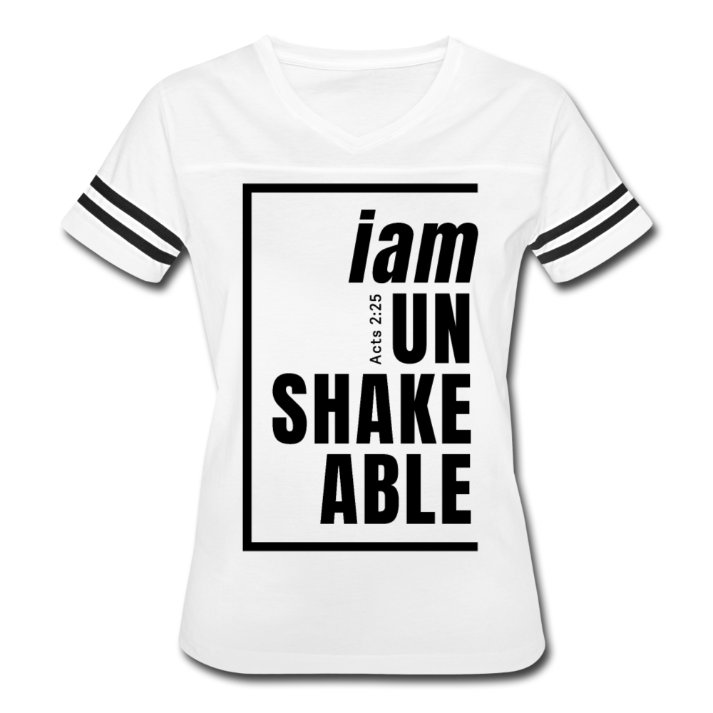 Unshakeable, i am / Women’s Vintage Sport / Black - white/black