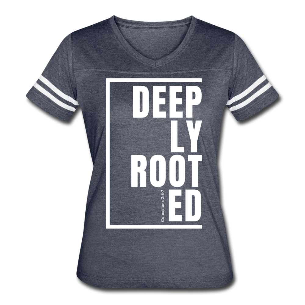 Deeply Rooted / Women's Vintage Sport / White - vintage navy/white