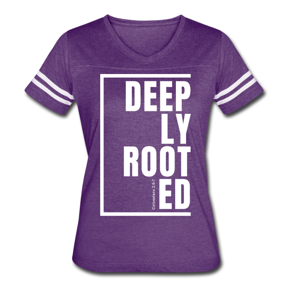 Deeply Rooted / Women's Vintage Sport / White - vintage purple/white
