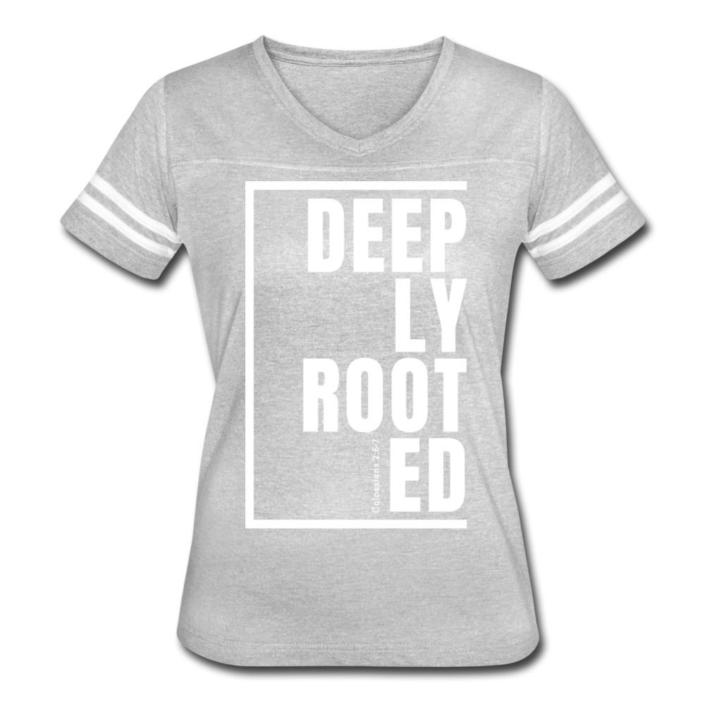 Deeply Rooted / Women's Vintage Sport / White - heather gray/white
