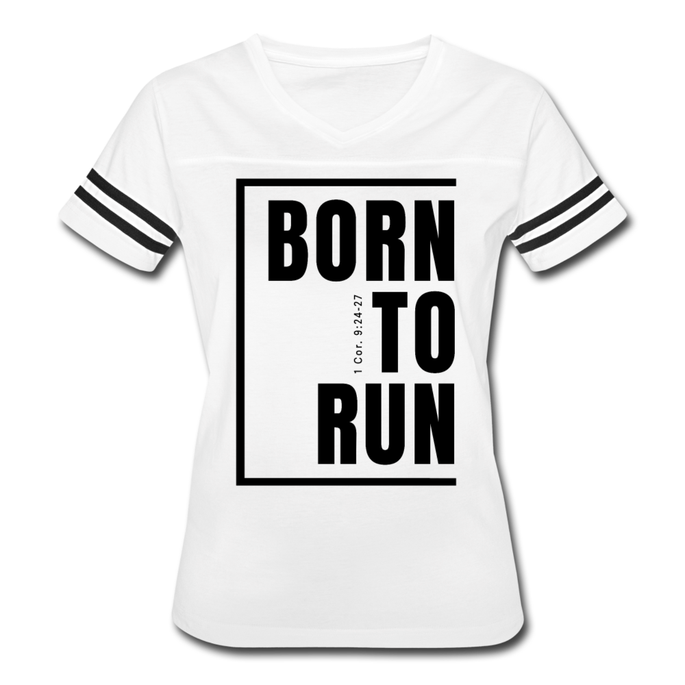 Born to Run / Women’s Vintage Sport / Black - white/black