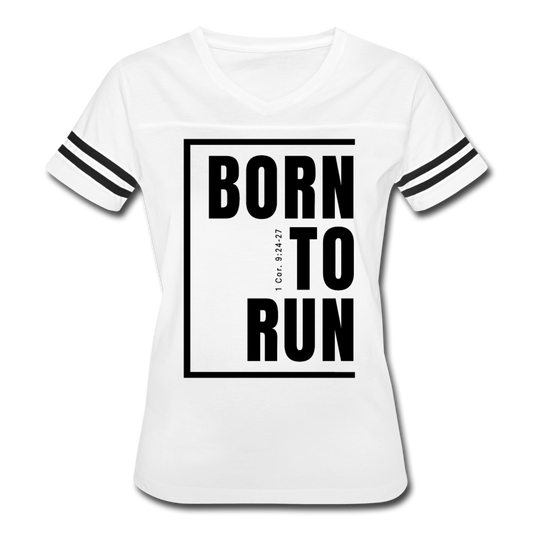 Born to Run / Women’s Vintage Sport / Black - white/black
