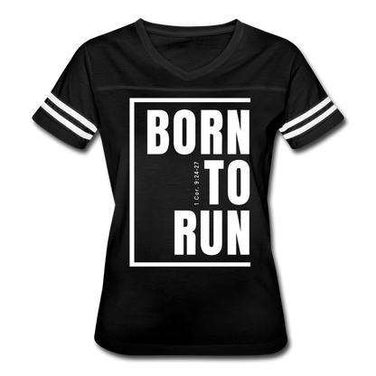 Born to Run / Women’s Vintage Sport / White - black/white
