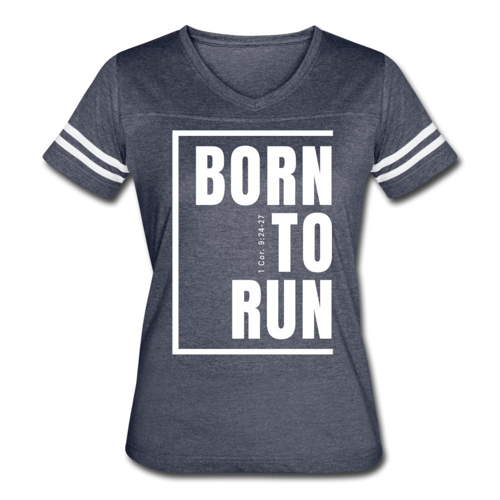 Born to Run / Women’s Vintage Sport / White - vintage navy/white