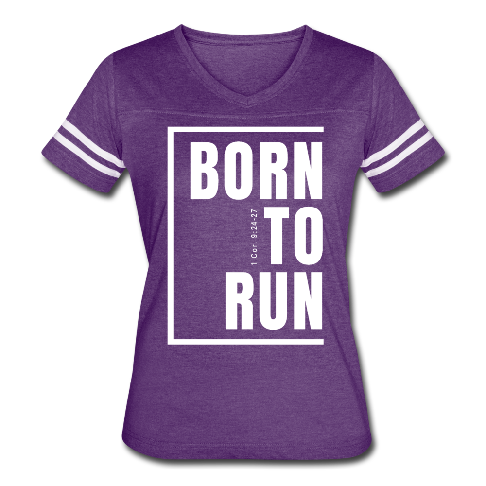 Born to Run / Women’s Vintage Sport / White - vintage purple/white