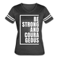 Be Strong and Courageous / Women’s Vintage Sport / White - vintage smoke/white