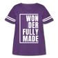 Wonderfully Made / Women's Curvy Vintage Sport Tee / White - vintage purple/white