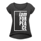 Peace, i am for / Women’s Tennis Tail Tee / White - heather black