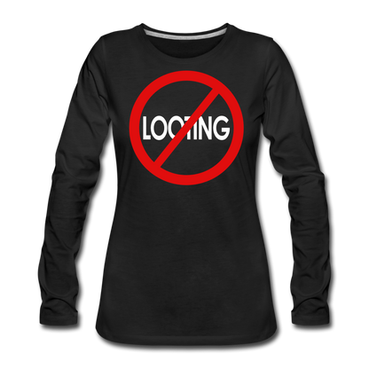 No Looting Premium LS/WomRWC - black