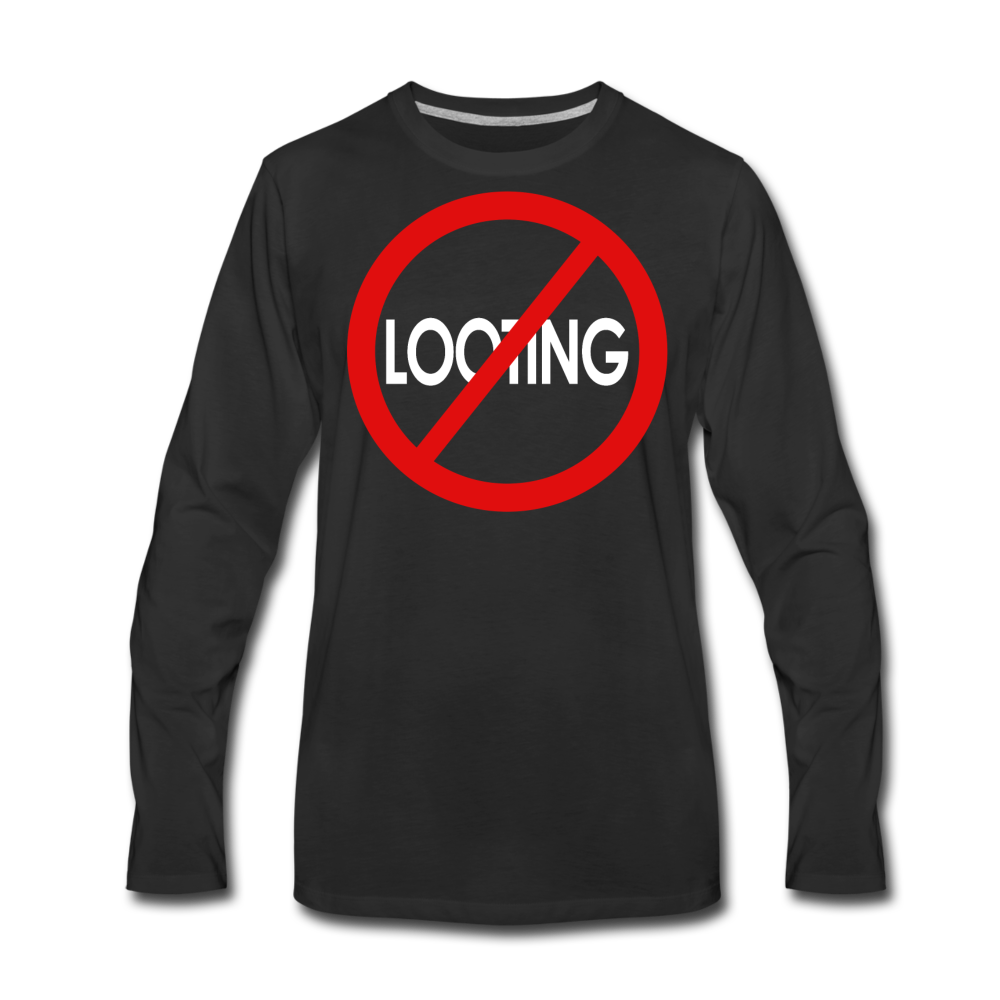 No Looting Premium LS/MenRBlkC - black