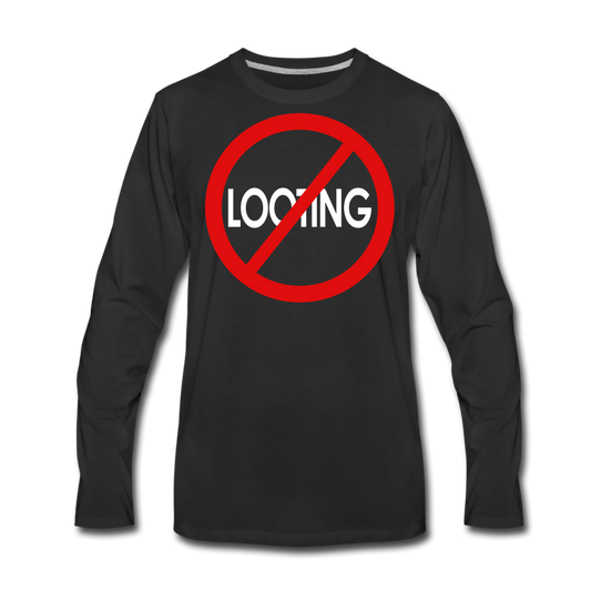 No Looting Premium LS/MenRBlkC - black