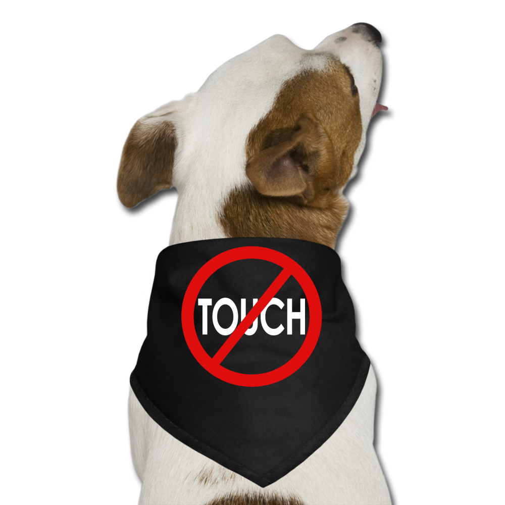 Doggie Bandana Don't Touch/RWC - black
