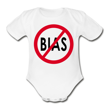 No Bias Organic Baby Onsie/RedBlkC - white