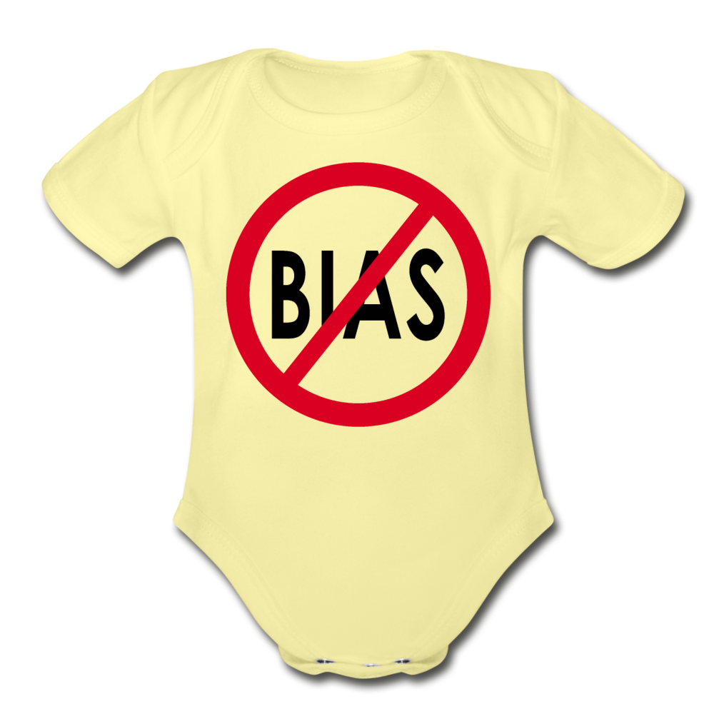 No Bias Organic Baby Onsie/RedBlkC - washed yellow