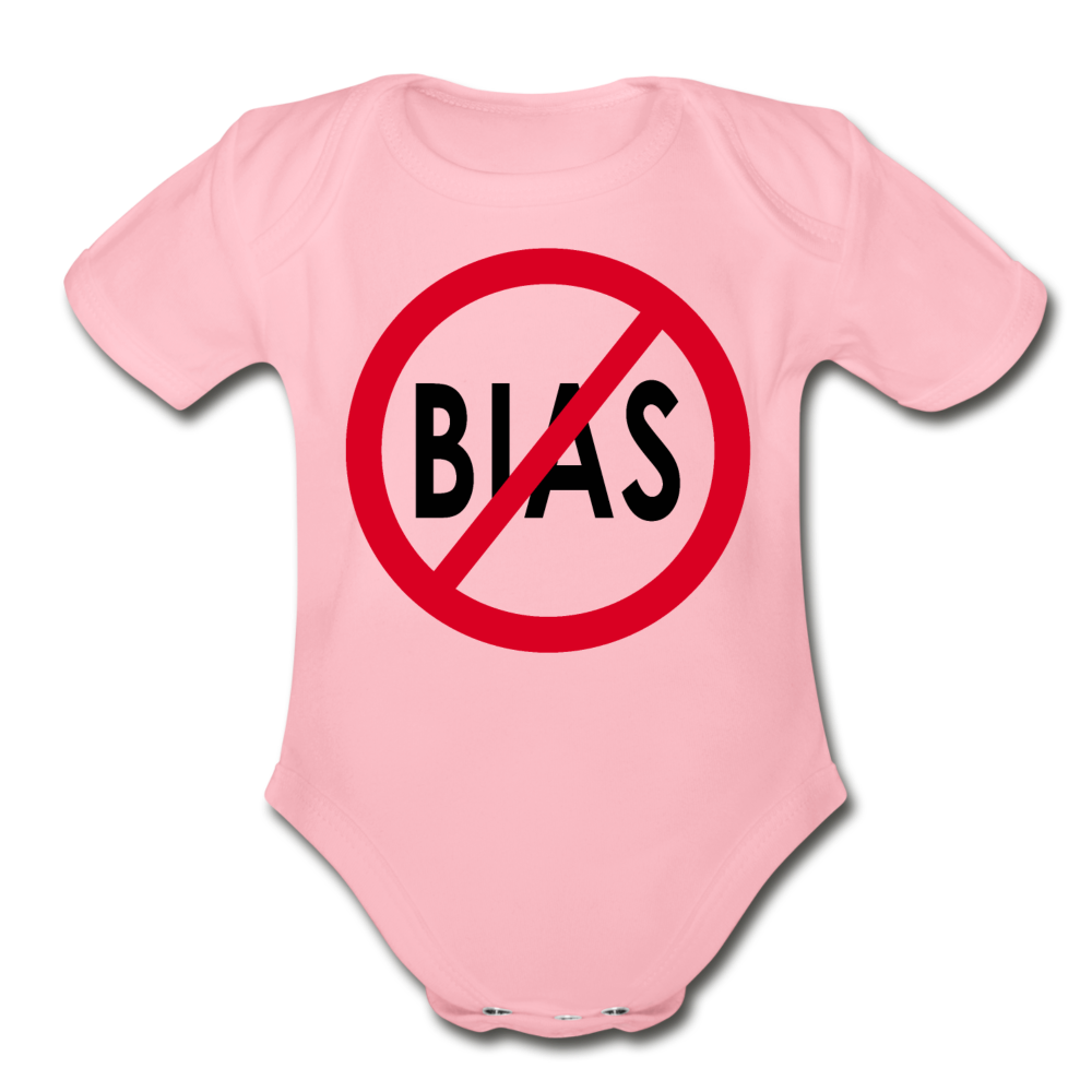 No Bias Organic Baby Onsie/RedBlkC - light pink