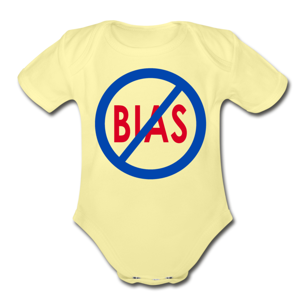 No Bias Organic Baby Onsie/BluRC - washed yellow