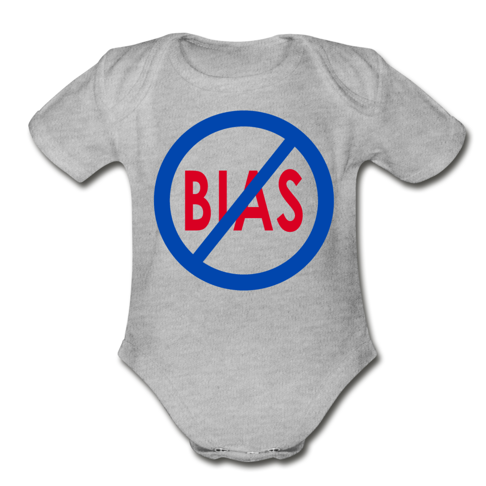No Bias Organic Baby Onsie/BluRC - heather gray