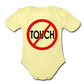 Don't Touch Organic Baby Onsie/RBlkC - washed yellow