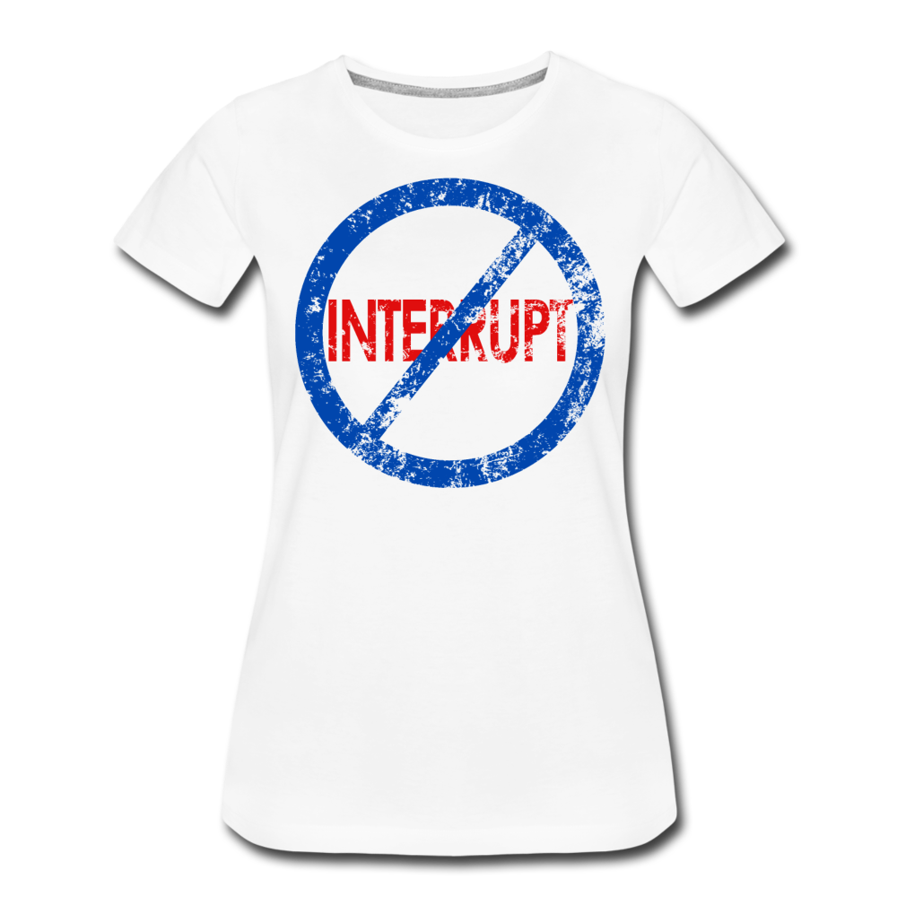 Don't Interrupt / Wom. Perfectly Basic BluRD - white