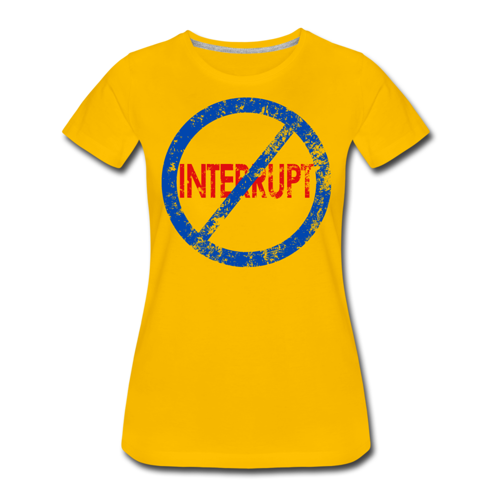 Don't Interrupt / Wom. Perfectly Basic BluRD - sun yellow