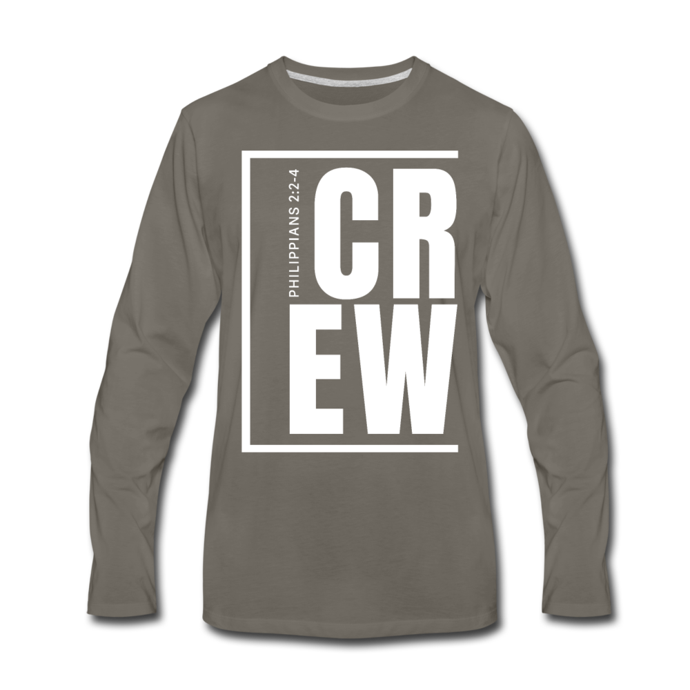 Crew / Men Premium LS W - asphalt gray