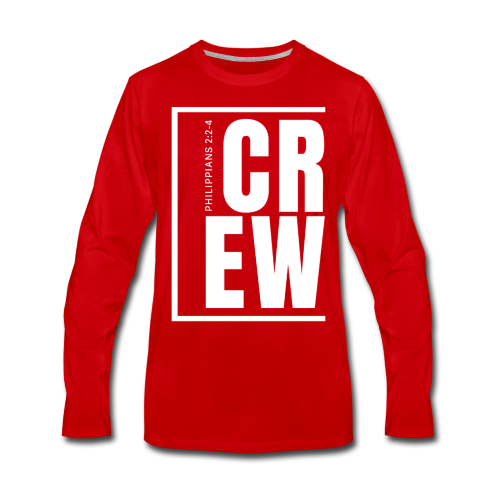 Crew / Men Premium LS W - red