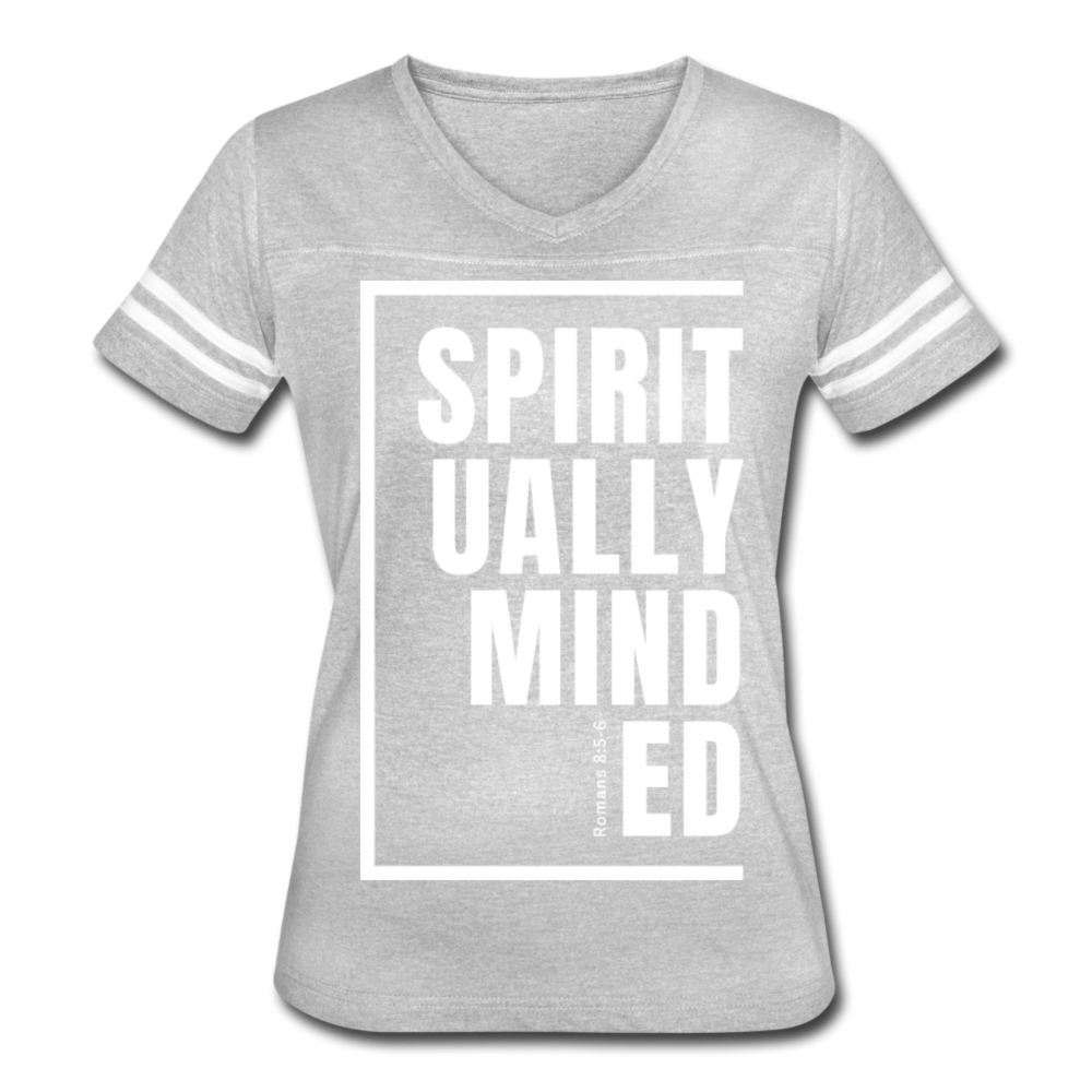 Spiritually Minded / Wom. Vintage W - heather gray/white