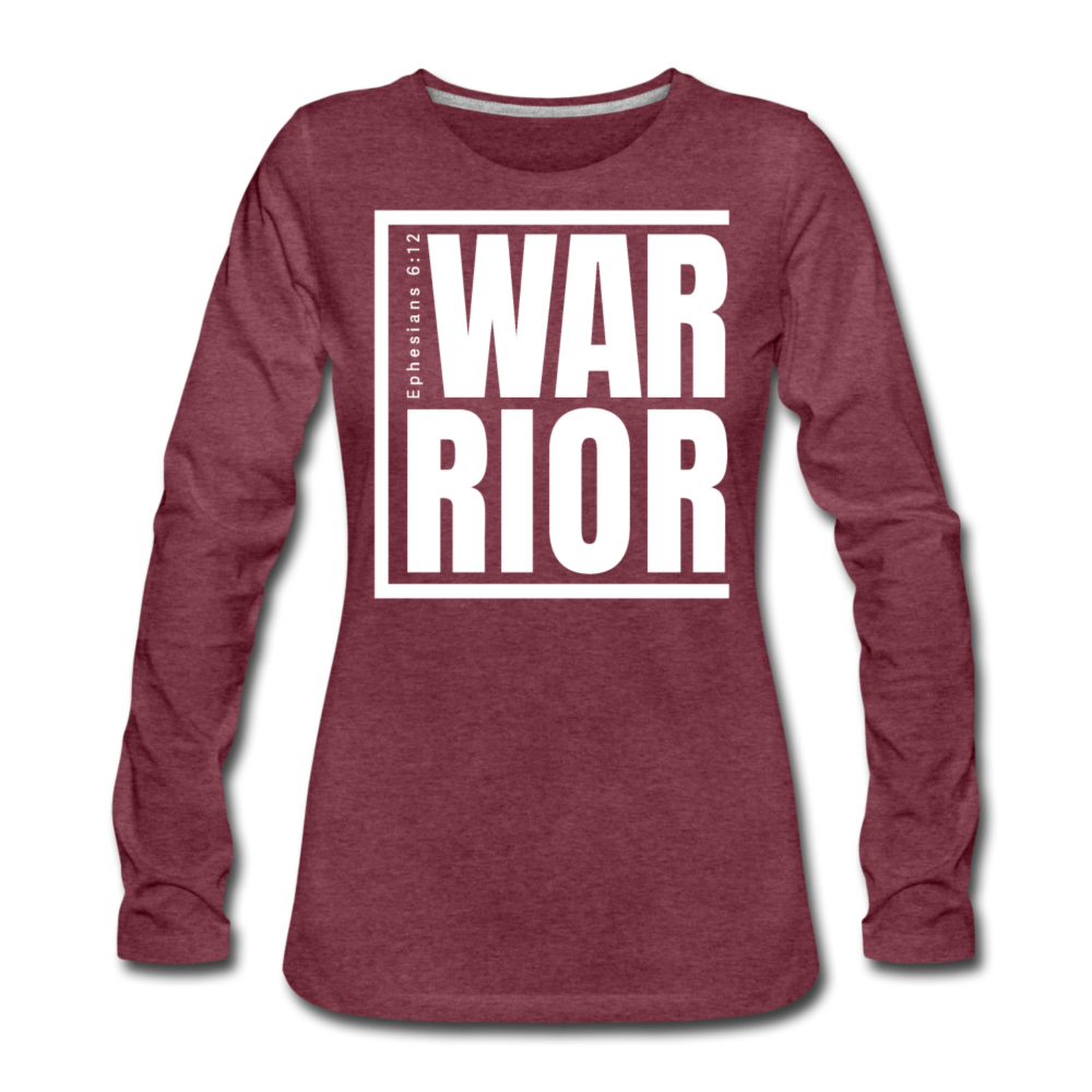 Warrior / Wom. Premium LSW - heather burgundy